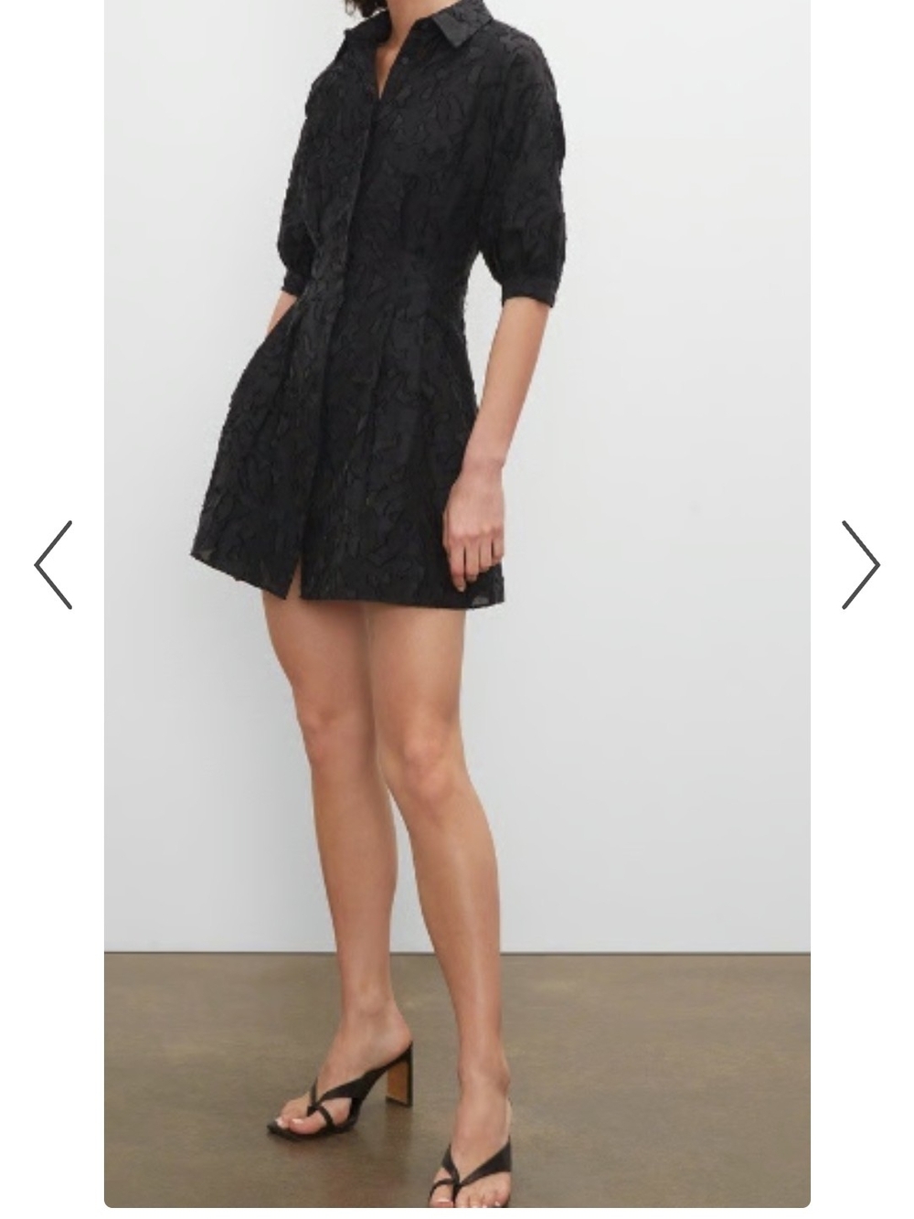 Club Monaco Patterned Sculptural Sleeve Dress